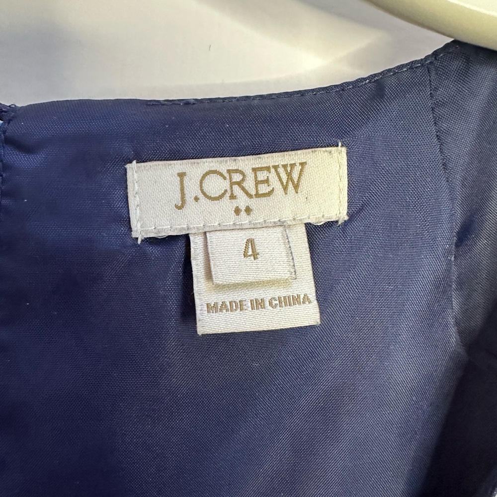 Jcrew Blue Patterned Shift Dress - image 4